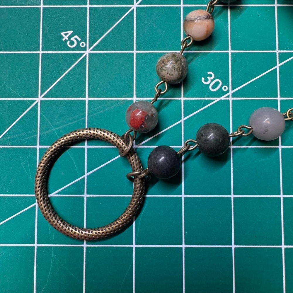 Boho Gemstone Bead Necklace